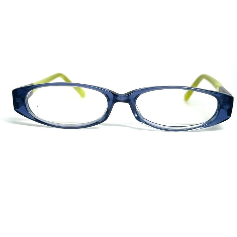 AJ Morgan Blue Lime Green Purple Oval Reading Glasses 46014